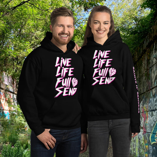 A Brush With Glory (pink shadow) Unisex Hoodie